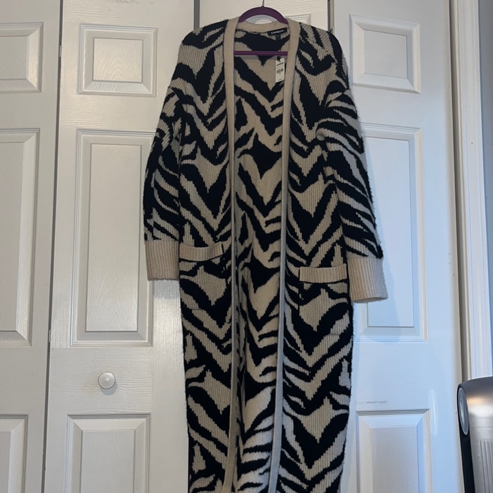 Zebra Print Sweater